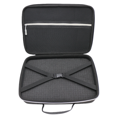 Electronic EVA case with foam insert and crossbody strap
